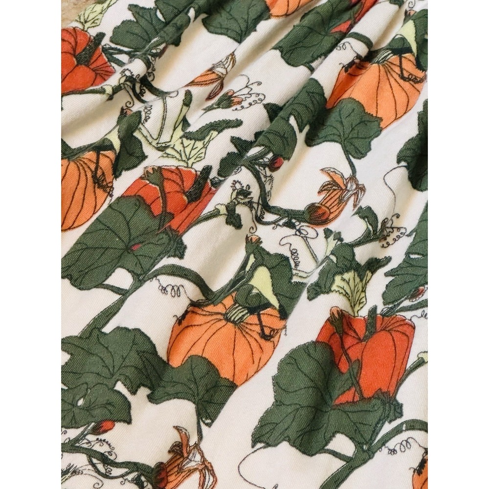 NWT Kate Quinn Women's Flutter Sleeve Smocked Midi Dress Pumpkin‎ Heirloom Large - Picture 6 of 7